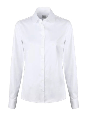 Melissa shirt w/pearl AW26, white