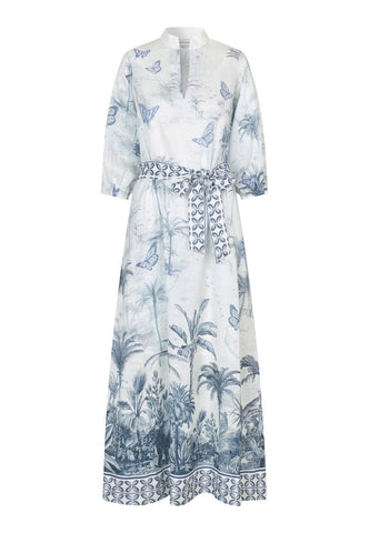 SalmaDea linen dress, SS25, Empire