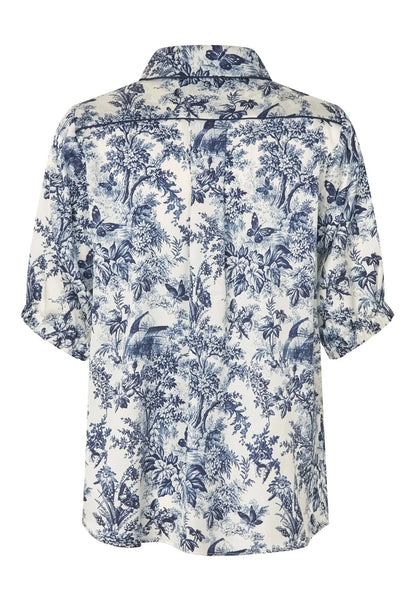 VioletaDea silk shirt SS/26, Royal Garden