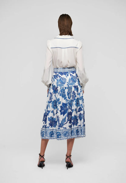 PetrineDea linen skirt, printet