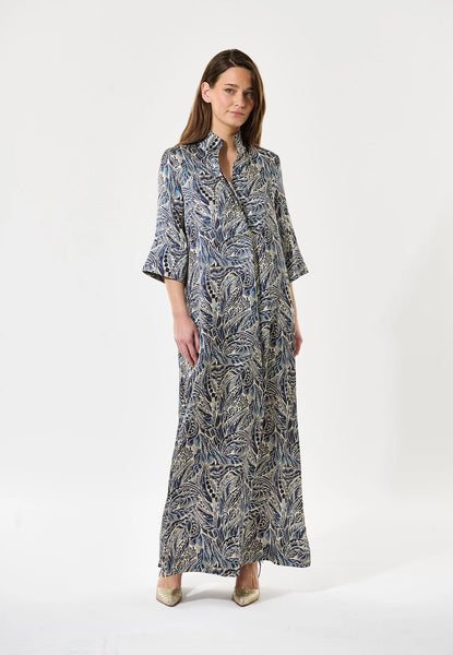HelgaDea long silk dress, SS25, Delamere