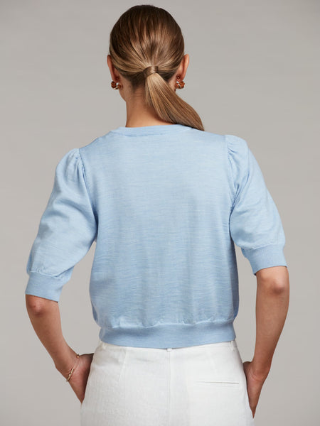 Lydia knit cardigan, SS26, Blue