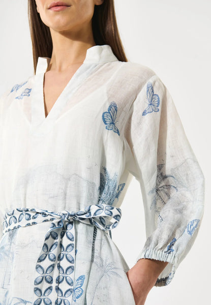 SalmaDea linen dress, SS25, Empire