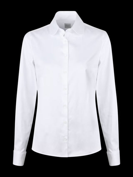 Melissa shirt w/pearl AW26, white