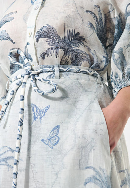 Larissadea linen skirt SS25, Empire