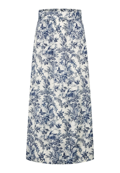 CelinaDea long silk skirt SS/26, Royal Garden