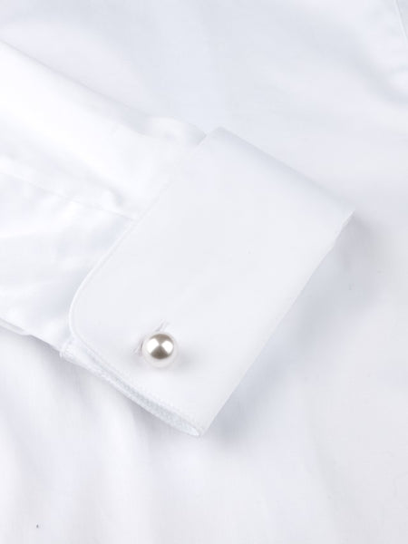 Melissa shirt w/pearl AW26, white