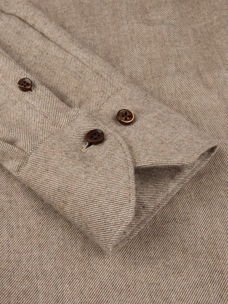 Siri flannel shirt, AW26, beige melange