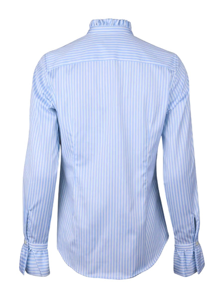 Darya shirt SS/26, striped frill collar