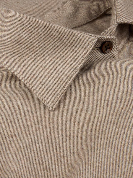 Siri flannel shirt, AW26, beige melange