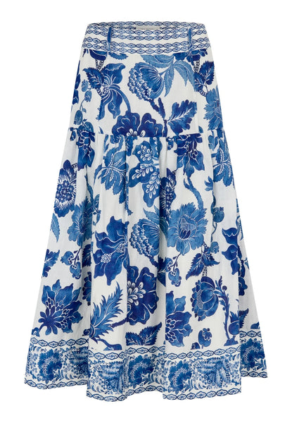 PetrineDea linen skirt, printet