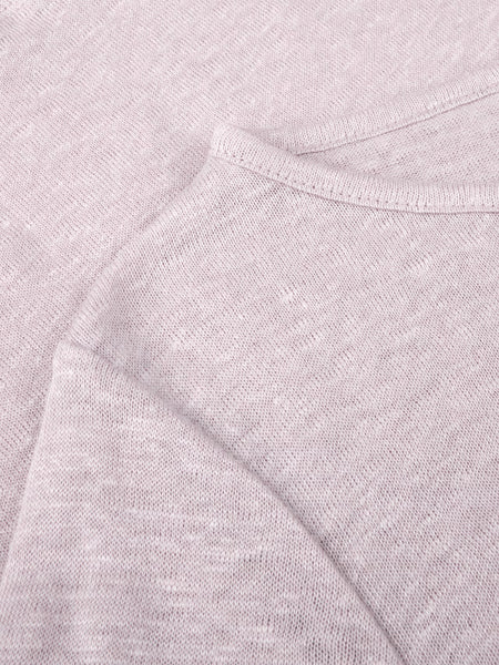 Stenstrøms hør T-shirt basic 3/4, Rosa
