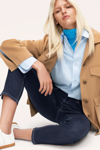 Piper short denim, Dark blue