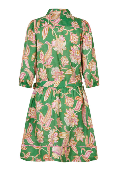 MaryDea short dress, Paisley green