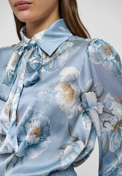 AnnabelleDea silk blouse w/bow, SS26, Paeonia