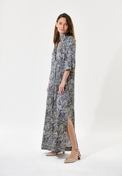 HelgaDea long silk dress, SS25, Delamere