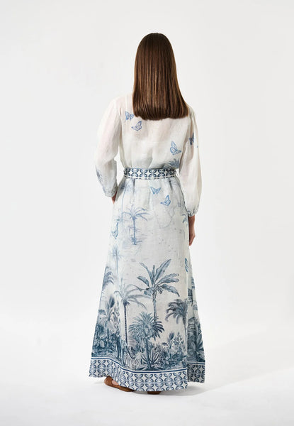 SalmaDea linen dress, SS25, Empire