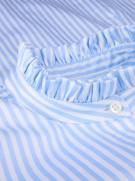 Darya shirt SS/26, striped frill collar
