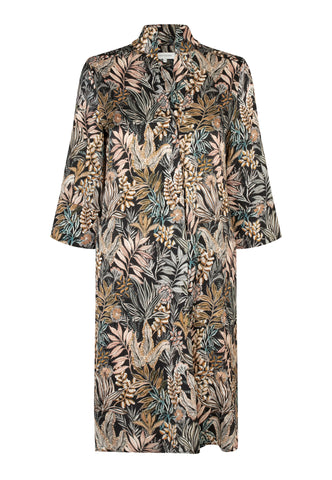 KamillesDea Silk dress AW25, Sencha Black