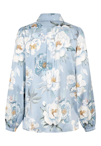 AnnabelleDea silk blouse w/bow, SS26, Paeonia