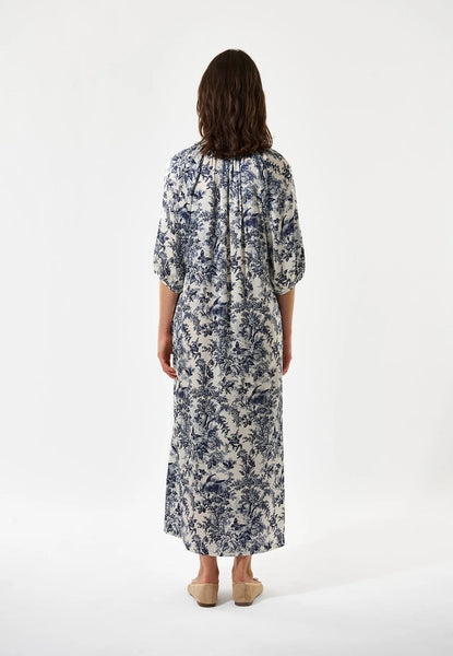 SabrinaDea silk dress SS/26, Royal garden