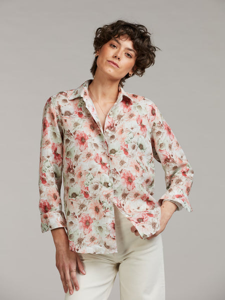 Siri shirt SS/26, light pink pattern