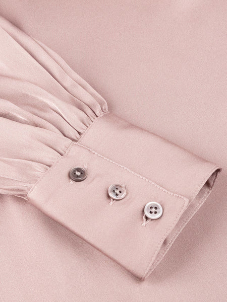 Selma silk blouse, AW26, light pink