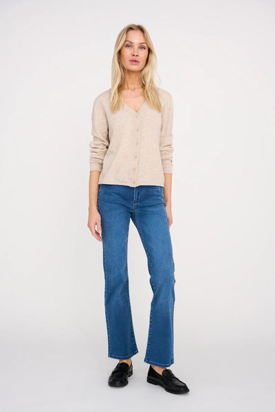 Jelena jeans, cropped, mid blue