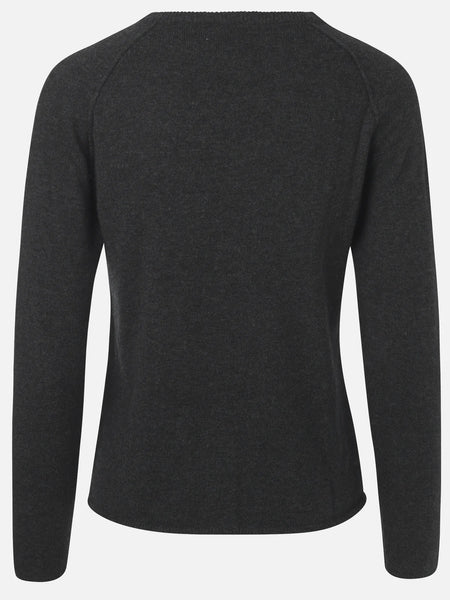 Rosemunde basic cardi, Dark grey