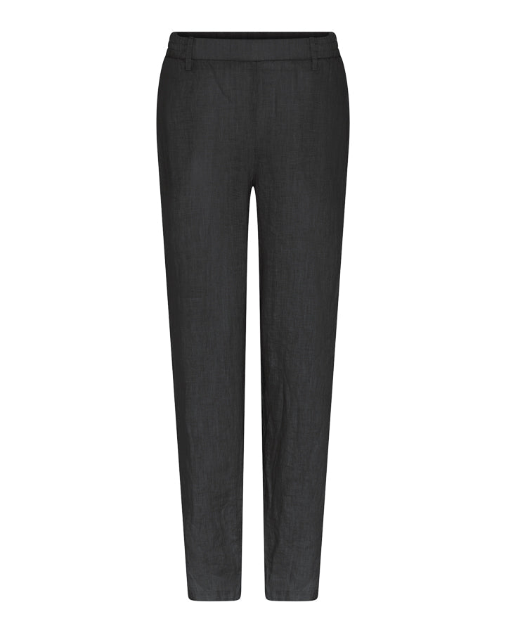 Babett long linen pants, SS24, Black