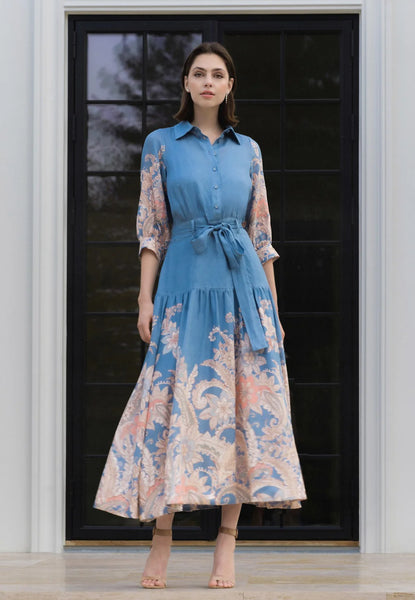 Palmadea linen dress, AW25, Eiko