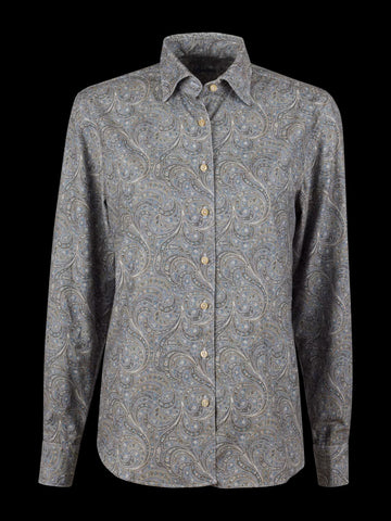 Siri babyfløjls skjorte, Aw25, Paisley