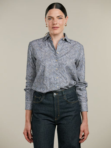Siri babyfløjls skjorte, Aw25, Paisley