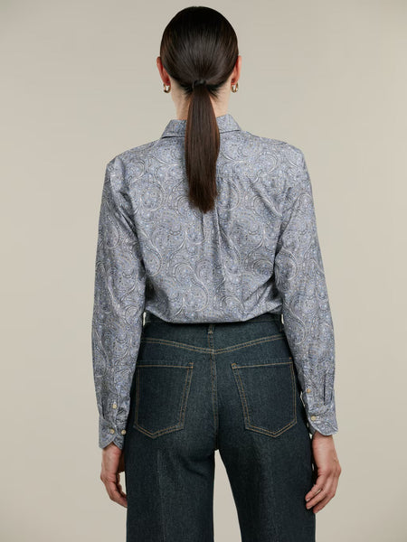 Siri babyfløjls skjorte, Aw25, Paisley