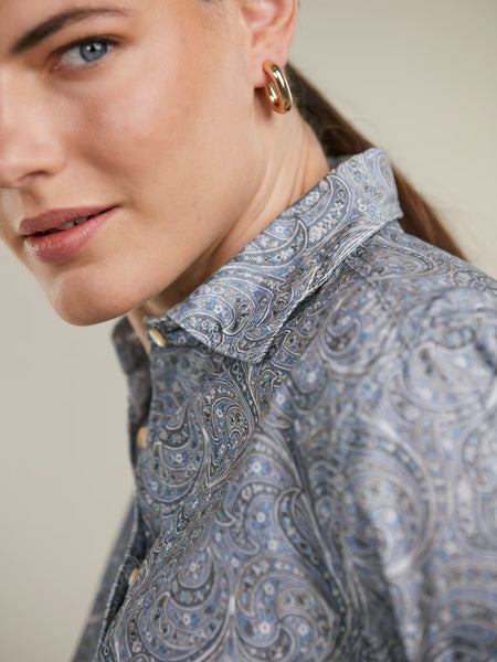 Siri babyfløjls skjorte, Aw25, Paisley