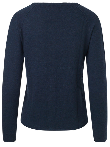 Rosemunde cardigan basic, D.Navy mel.